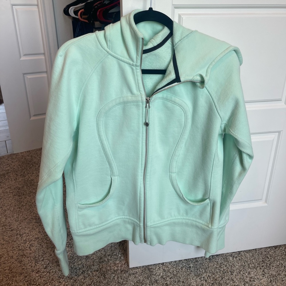 Lululemon Scuba Hoodie Mint Stretch size 12